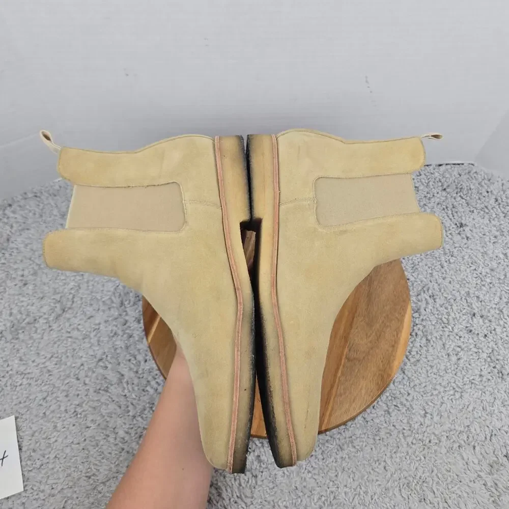 New Republic Mens 13 Tan Suede Casual Daily Lifestyle Office Career Chelsea Boot